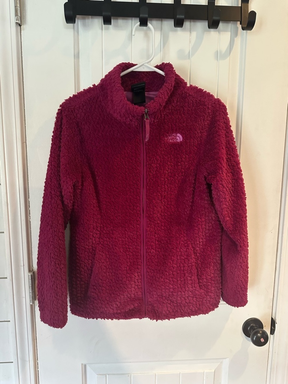 The North Face Kids Berry laurel Sherpa Fleece full zip Jacket